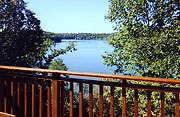 The Galena Lake House View from Deck