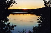 The Cottage on Lake Galena Sunset view